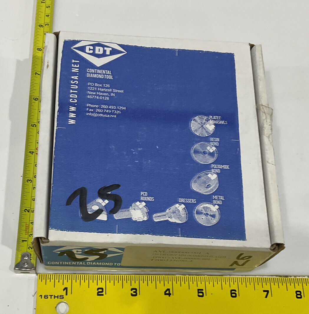 CONTINENTAL DIAMOND TOOL 225690-2 GRIT 120/140 4” GRINDING WHEEL