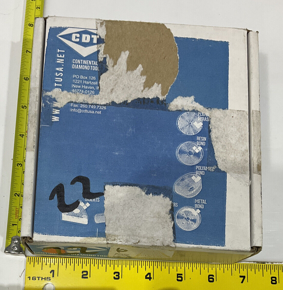 CONTINENTAL DIAMOND TOOL 225690-2 GRIT 120/140 4” GRINDING WHEEL