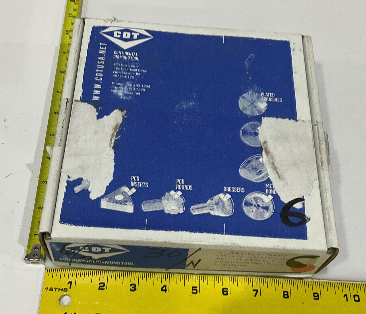 CONTINENTAL DIAMOND TOOL 228660 60/80 GRIT 5.795” DIAMETER GRINDING WHEEL