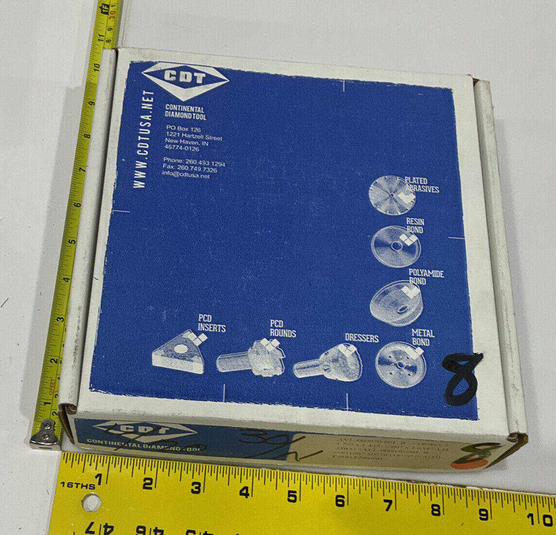 CONTINENTAL DIAMOND TOOL 228660 60/80 GRIT 5.795” DIAMETER GRINDING WHEEL