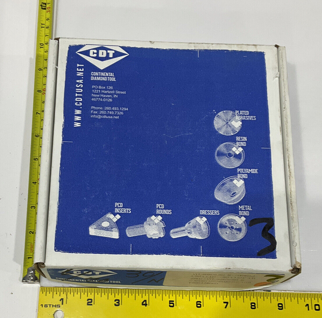 CONTINENTAL DIAMOND TOOL 228660 60/80 GRIT 5.795” DIAMETER GRINDING WHEEL