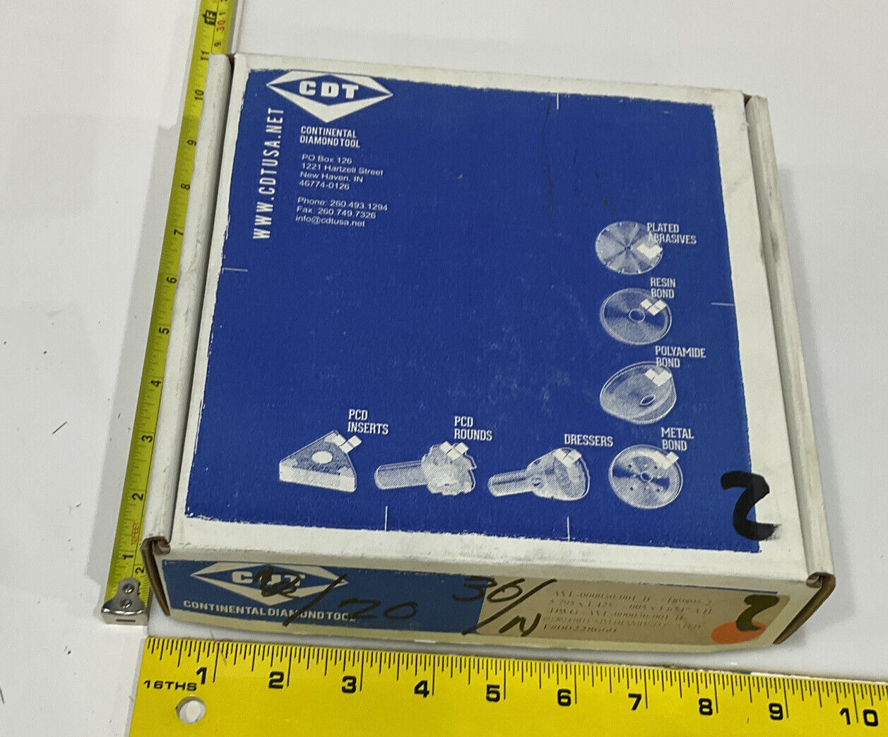 CONTINENTAL DIAMOND TOOL 228660 60/80 GRIT 5.795” DIAMETER GRINDING WHEEL