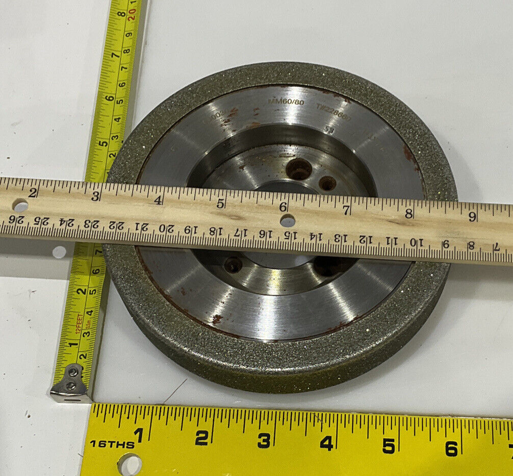 CONTINENTAL DIAMOND TOOL 228660 60/80 GRIT 5.795” DIAMETER GRINDING WHEEL