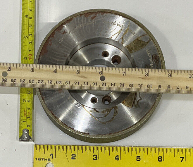 CONTINENTAL DIAMOND TOOL 227386-2 120/140 GRIT 5.795” DIAMETER GRINDING WHEEL