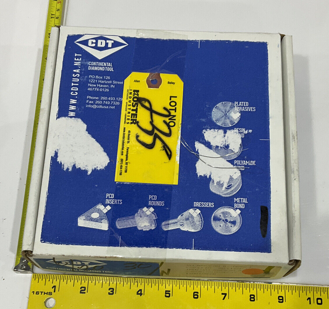 CONTINENTAL DIAMOND TOOL 228660 60/80 GRIT 5.795” DIAMETER GRINDING WHEEL