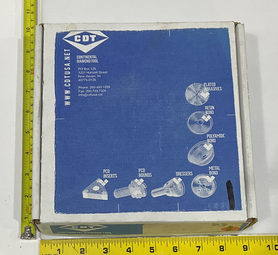 CONTINENTAL DIAMOND TOOL 227386-2 120/140 GRIT 5.795” DIAMETER GRINDING WHEEL