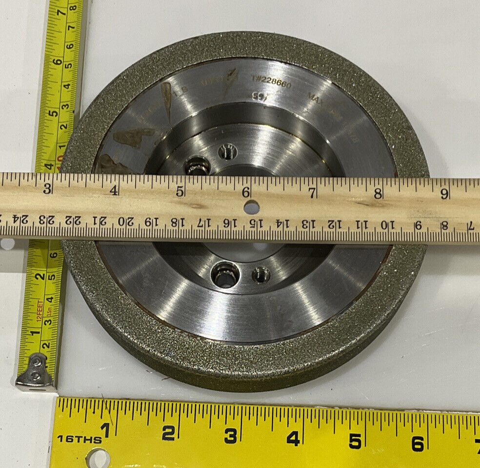 CONTINENTAL DIAMOND TOOL 228660 60/80 GRIT 5.795” DIAMETER GRINDING WHEEL