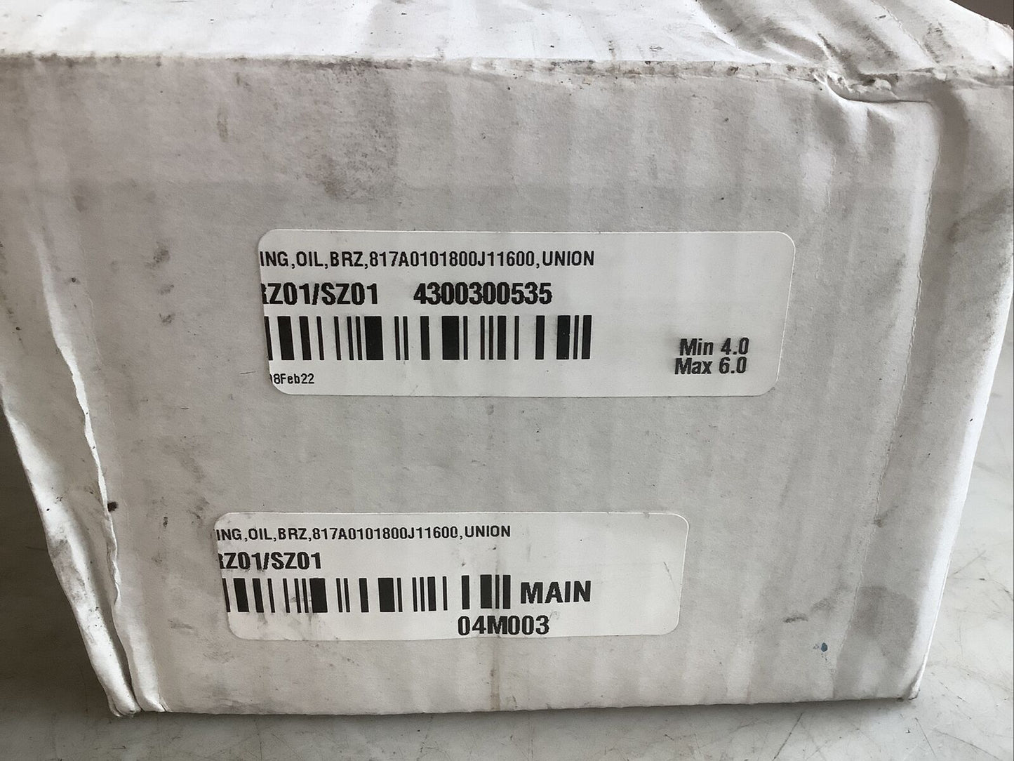 UNION 817A01018-00 J11600 OIL RING BRONZE 678 - QTY 6