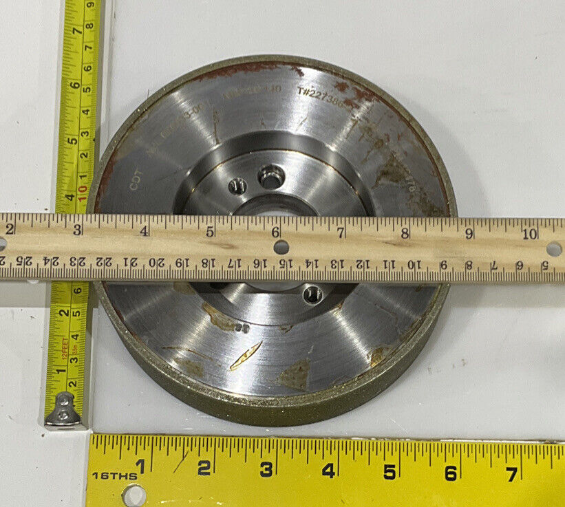 CONTINENTAL DIAMOND TOOL 227386-2 120/140 GRIT 5.795” DIAMETER GRINDING WHEEL