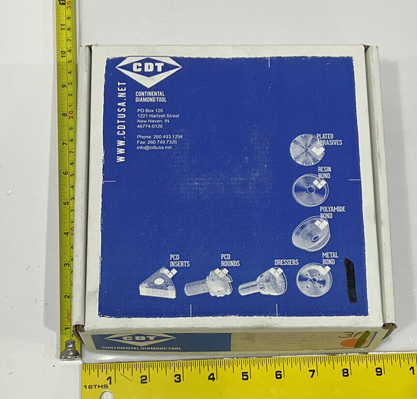 CONTINENTAL DIAMOND TOOL 227386-1 120/140 GRIT 5.795” DIAMETER GRINDING WHEEL