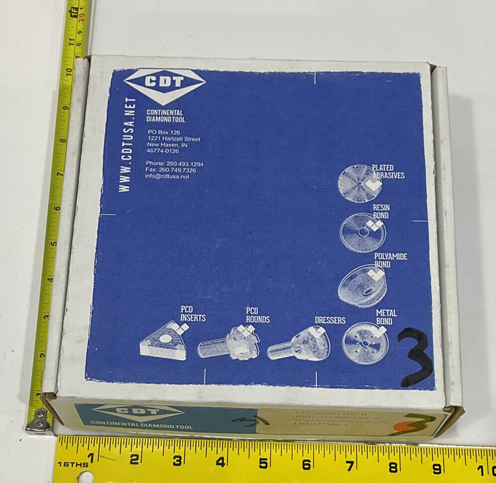 CONTINENTAL DIAMOND TOOL 227386-1 120/140 GRIT 5.795” DIAMETER GRINDING WHEEL