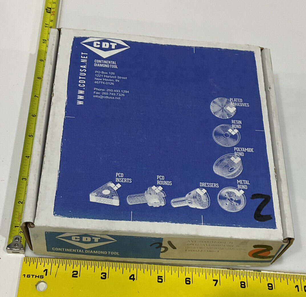 CONTINENTAL DIAMOND TOOL 227386-1 120/140 GRIT 5.795” DIAMETER GRINDING WHEEL