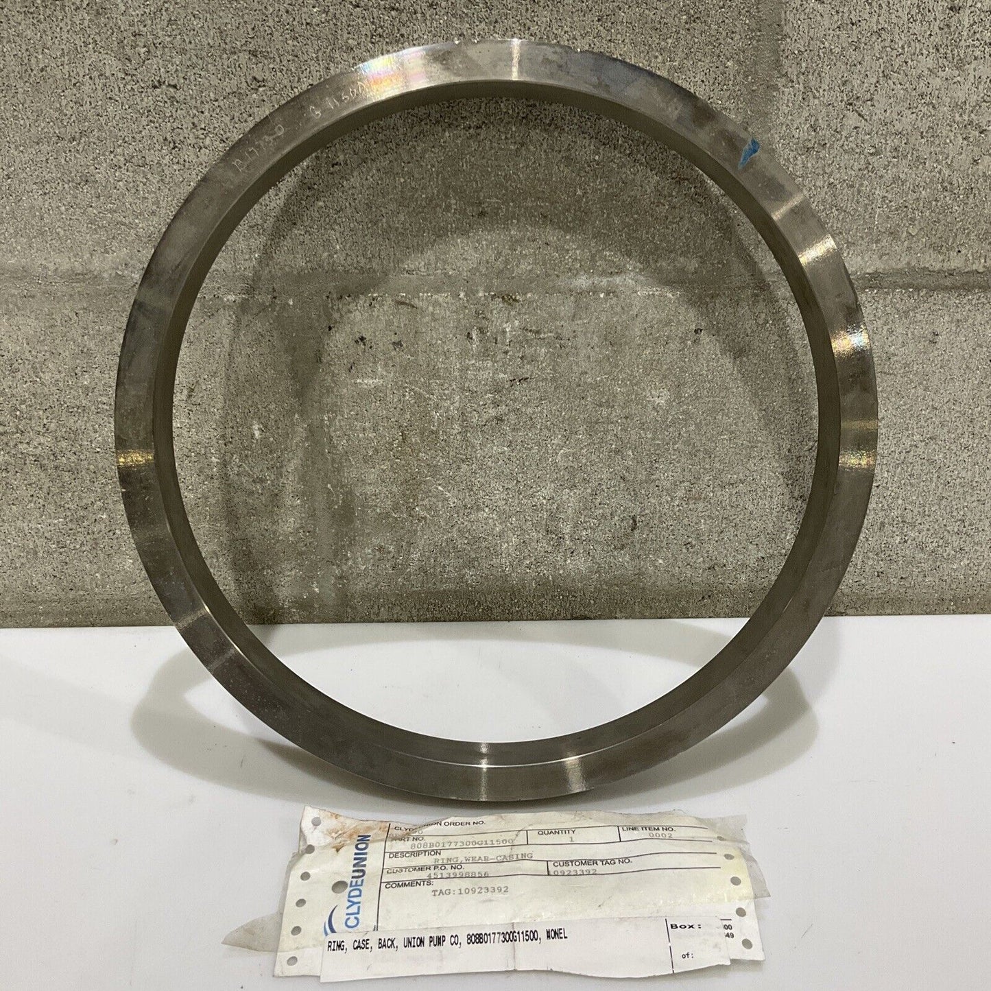 CLYDEUNION 808B0177300G11500 BACK WEAR-CASTING RING 678