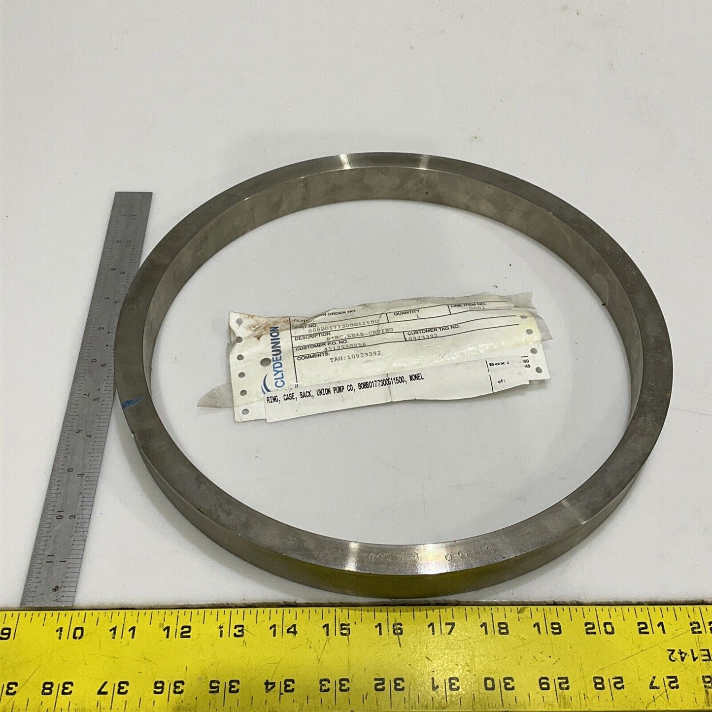 CLYDEUNION 808B0177300G11500 BACK WEAR-CASTING RING 678