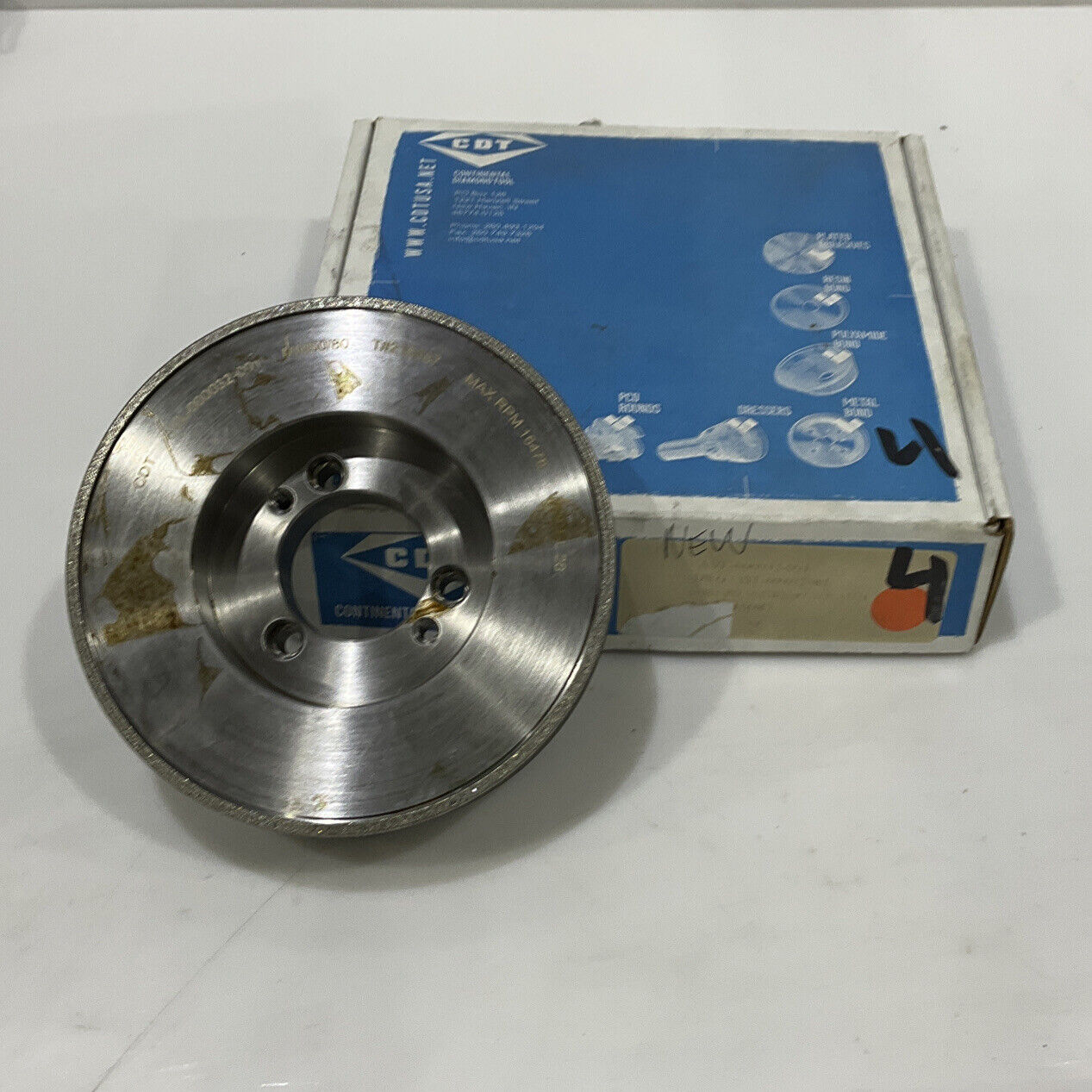 CONTINENTAL DIAMOND TOOL 215087 60/80 GRIT 5.795” DIAMETER GRINDING WHEEL