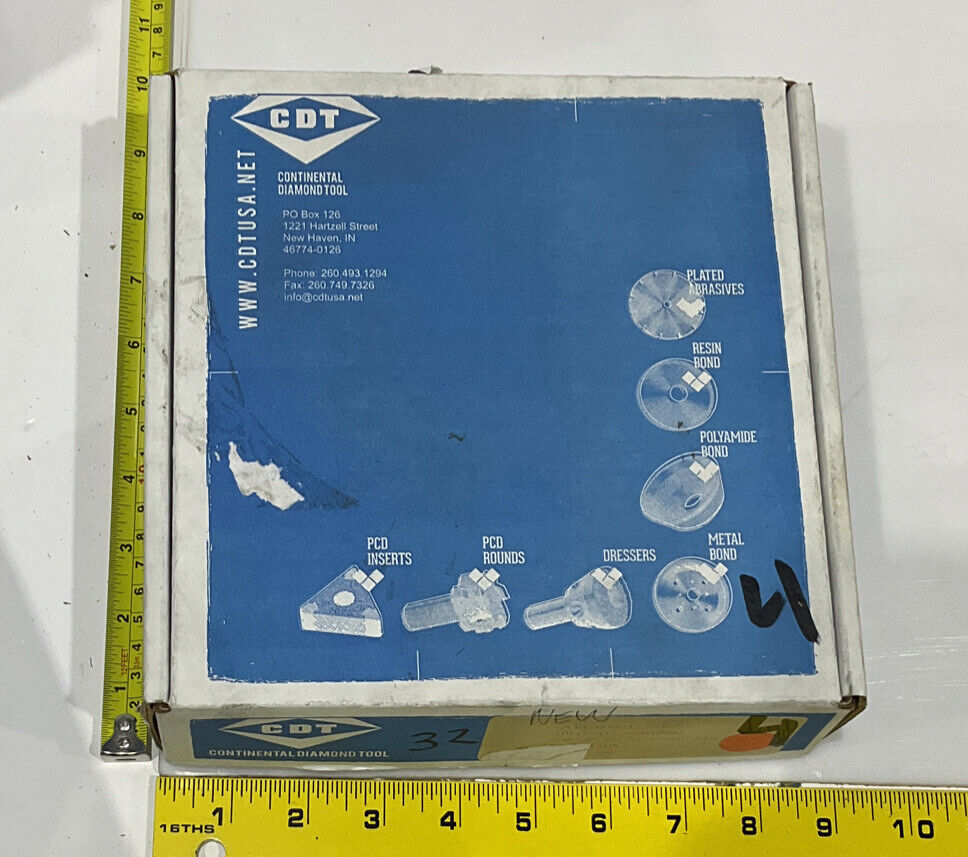 CONTINENTAL DIAMOND TOOL 215087 60/80 GRIT 5.795” DIAMETER GRINDING WHEEL
