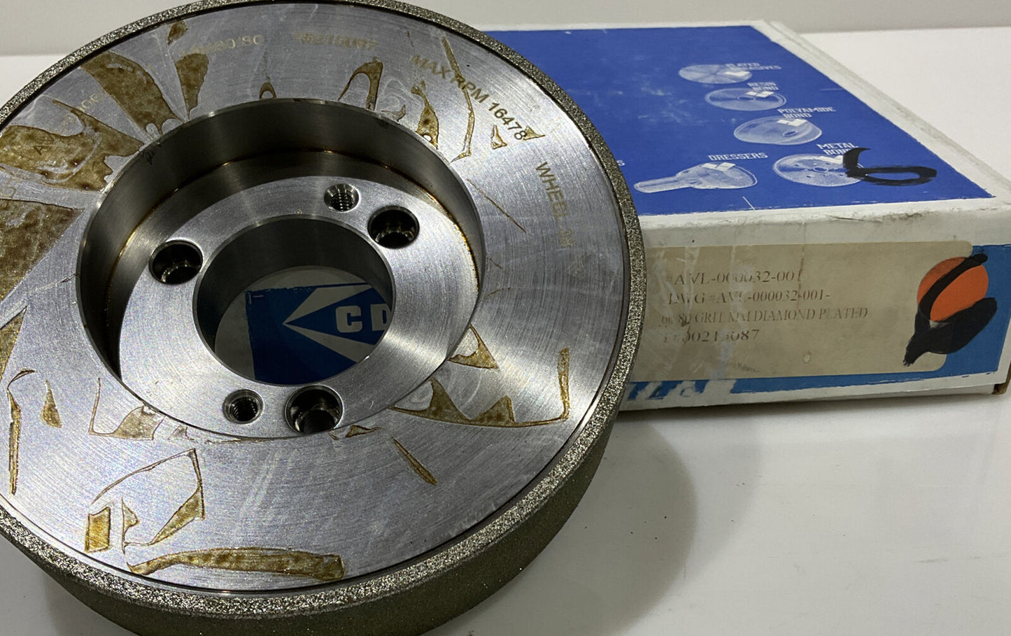 CONTINENTAL DIAMOND TOOL 215087 60/80 GRIT 5.795” DIAMETER GRINDING WHEEL