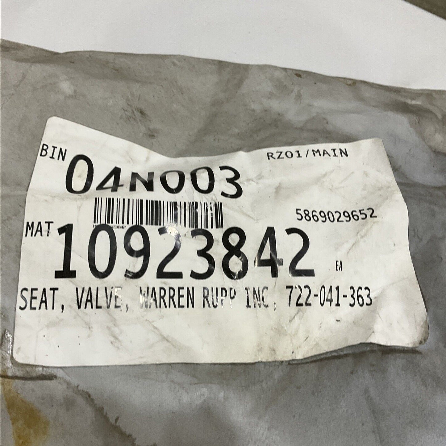 WARREN RUPP 722-041-363 VALVE SEAT 678 LOT OF 4