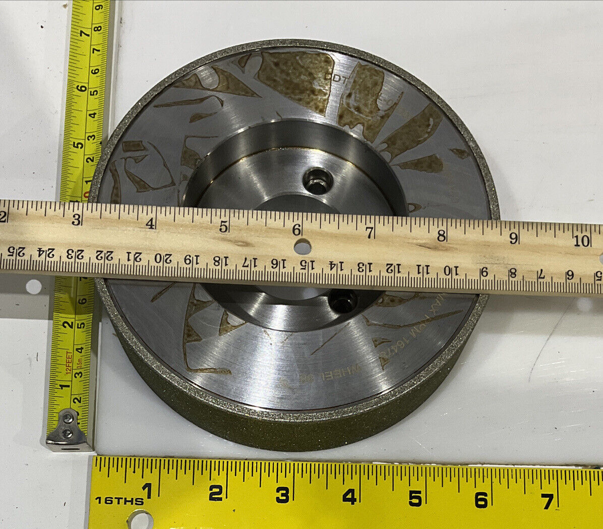 CONTINENTAL DIAMOND TOOL 215087 60/80 GRIT 5.795” DIAMETER GRINDING WHEEL