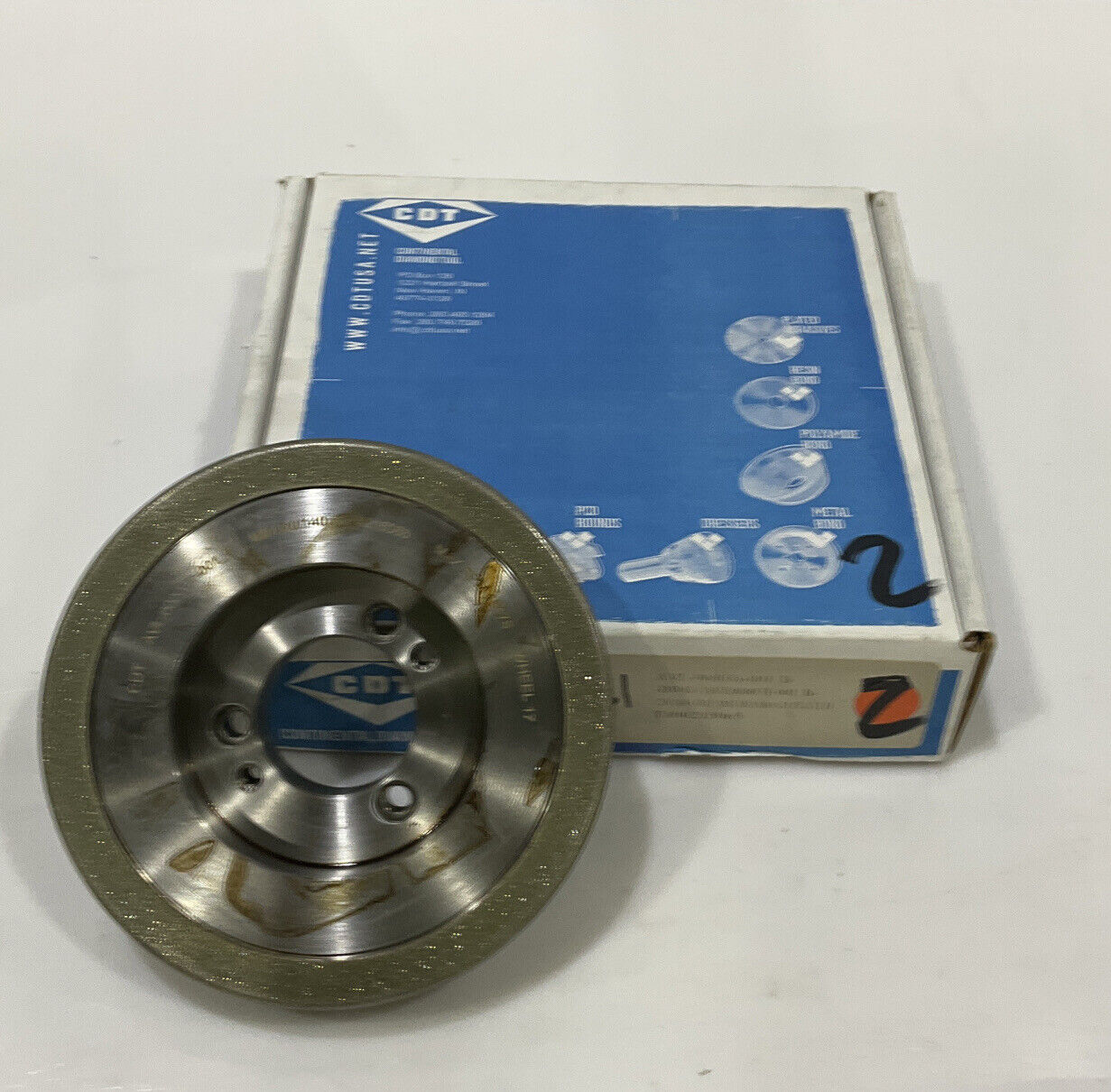CONTINENTAL DIAMOND TOOL 215065 120/140 GRIT 5.795” DIAMETER GRINDING WHEEL