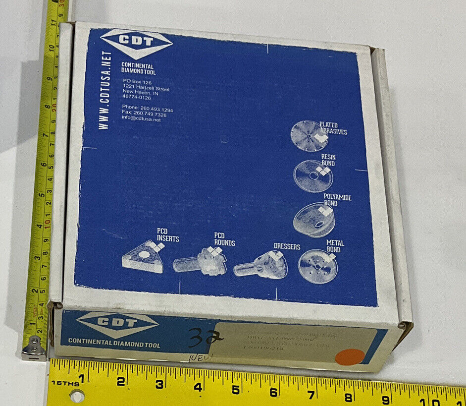 CONTINENTAL DIAMOND TOOL 196210 60/80 GRIT 5.795” DIAMETER GRINDING WHEEL