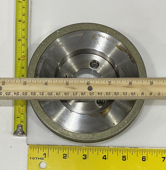 CONTINENTAL DIAMOND TOOL 218860 120/14 0 GRIT 5.795” DIAMETER GRINDING WHEEL