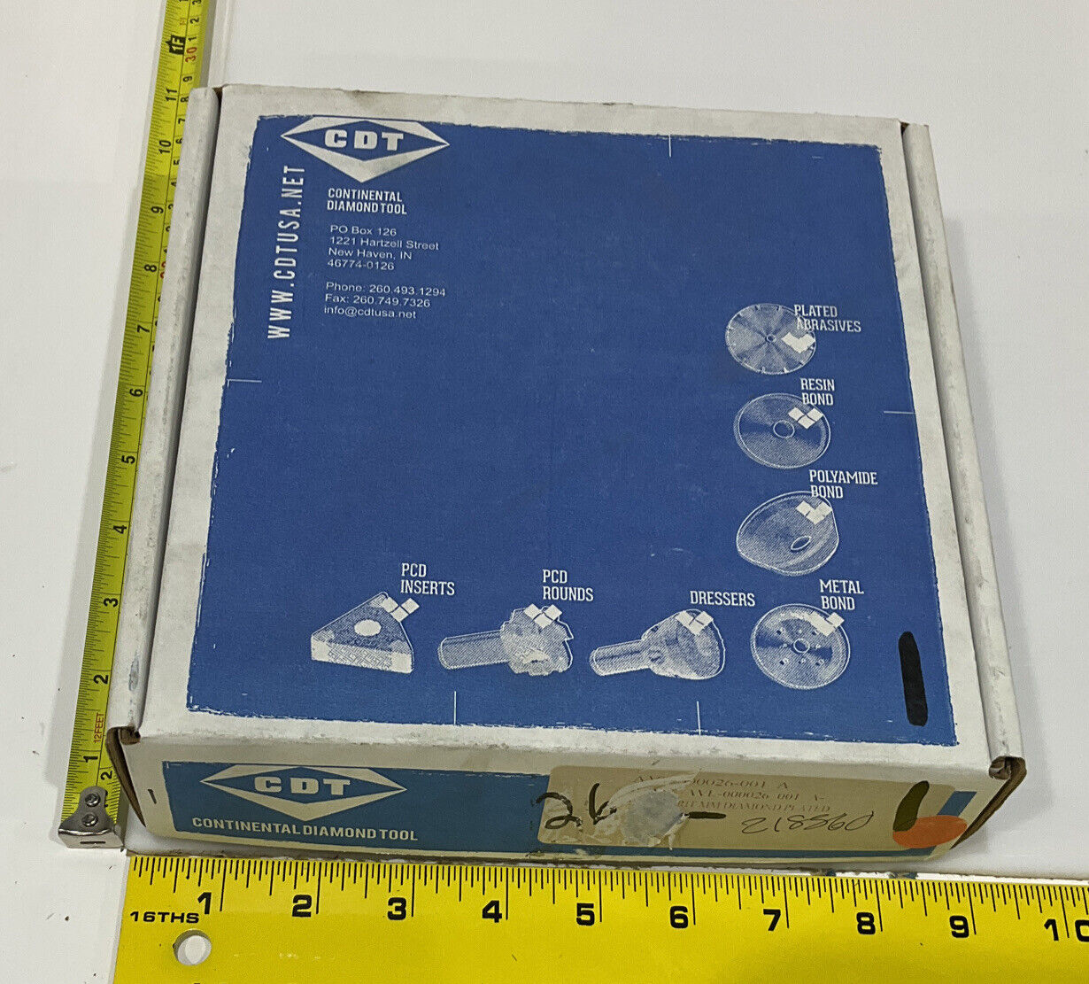 CONTINENTAL DIAMOND TOOL 218860 120/14 0 GRIT 5.795” DIAMETER GRINDING WHEEL