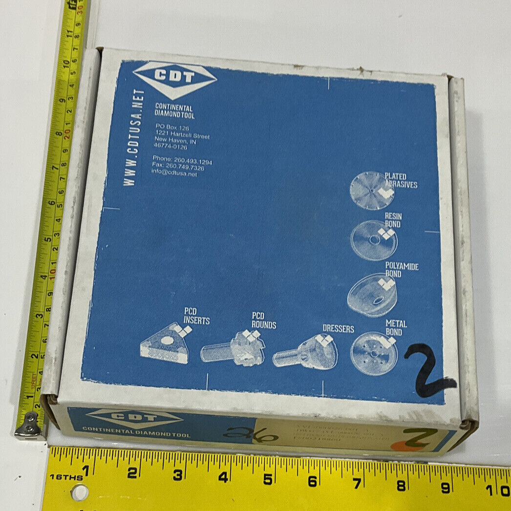 CONTINENTAL DIAMOND TOOL 218860 120/14 0 GRIT 5.795” DIAMETER GRINDING WHEEL