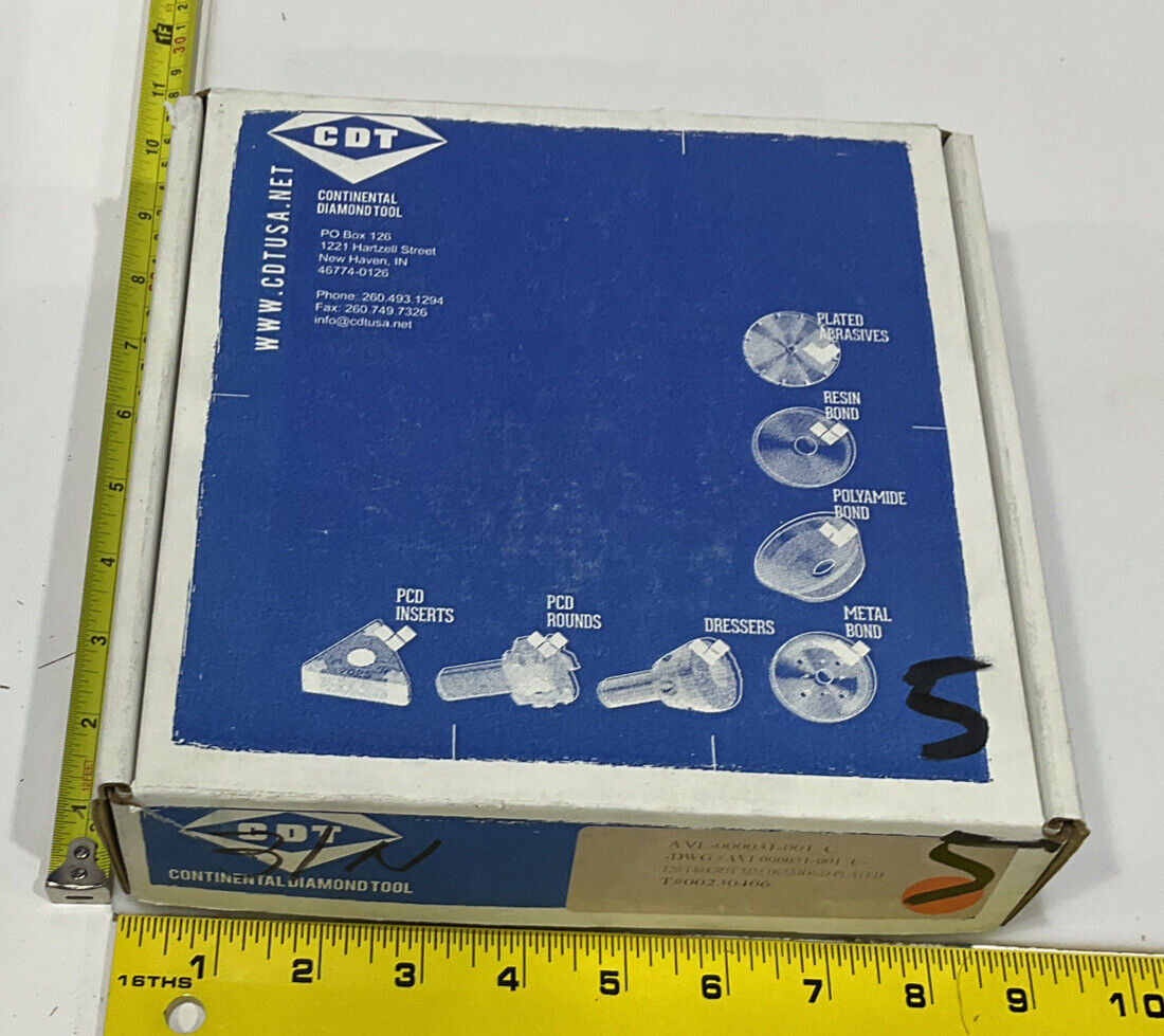 CONTINENTAL DIAMOND TOOL 230406 120/140 GRIT 5.795” DIAMETER GRINDING WHEEL