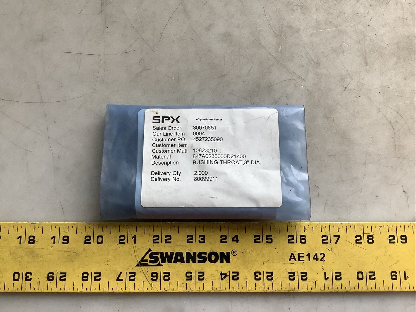 SPX 847A0235000D21400 THROAT BUSHING 3IN OD 678