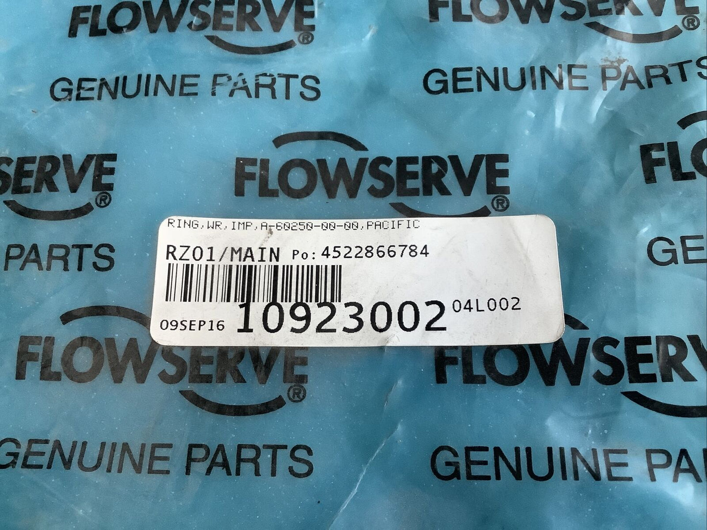 FLOWSERVE A-60250-00-00-021-21 IMPELLER WEAR RING 678