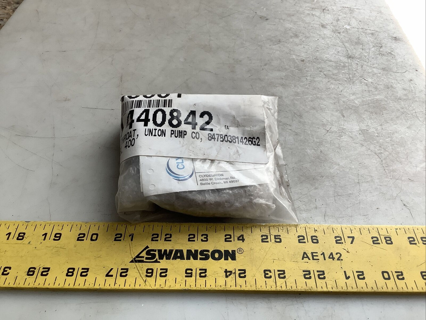 CLYDE UNION 847B0381426G21800 THROAT BUSHING 678