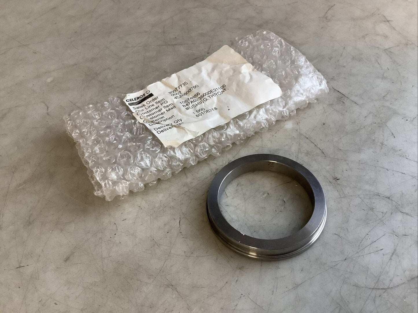 CELEROS 847A0235000E21100 THROAT BUSHING 678