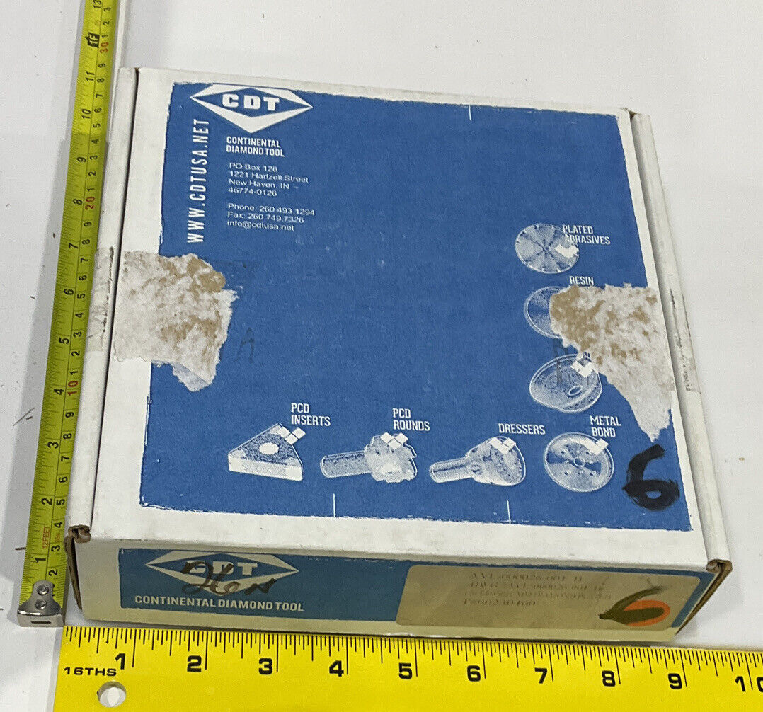 CONTINENTAL DIAMOND TOOL 230400 120/140 GRIT 5.795” DIAMETER GRINDING WHEEL