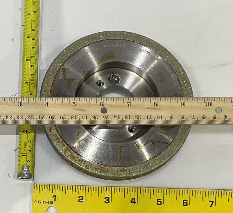 CONTINENTAL DIAMOND TOOL 230400 120/140 GRIT 5.795” DIAMETER GRINDING WHEEL