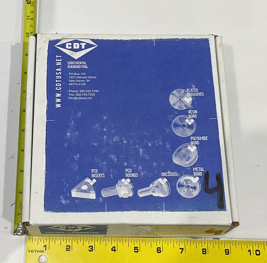 CONTINENTAL DIAMOND TOOL 230400 120/140 GRIT 5.795” DIAMETER GRINDING WHEEL