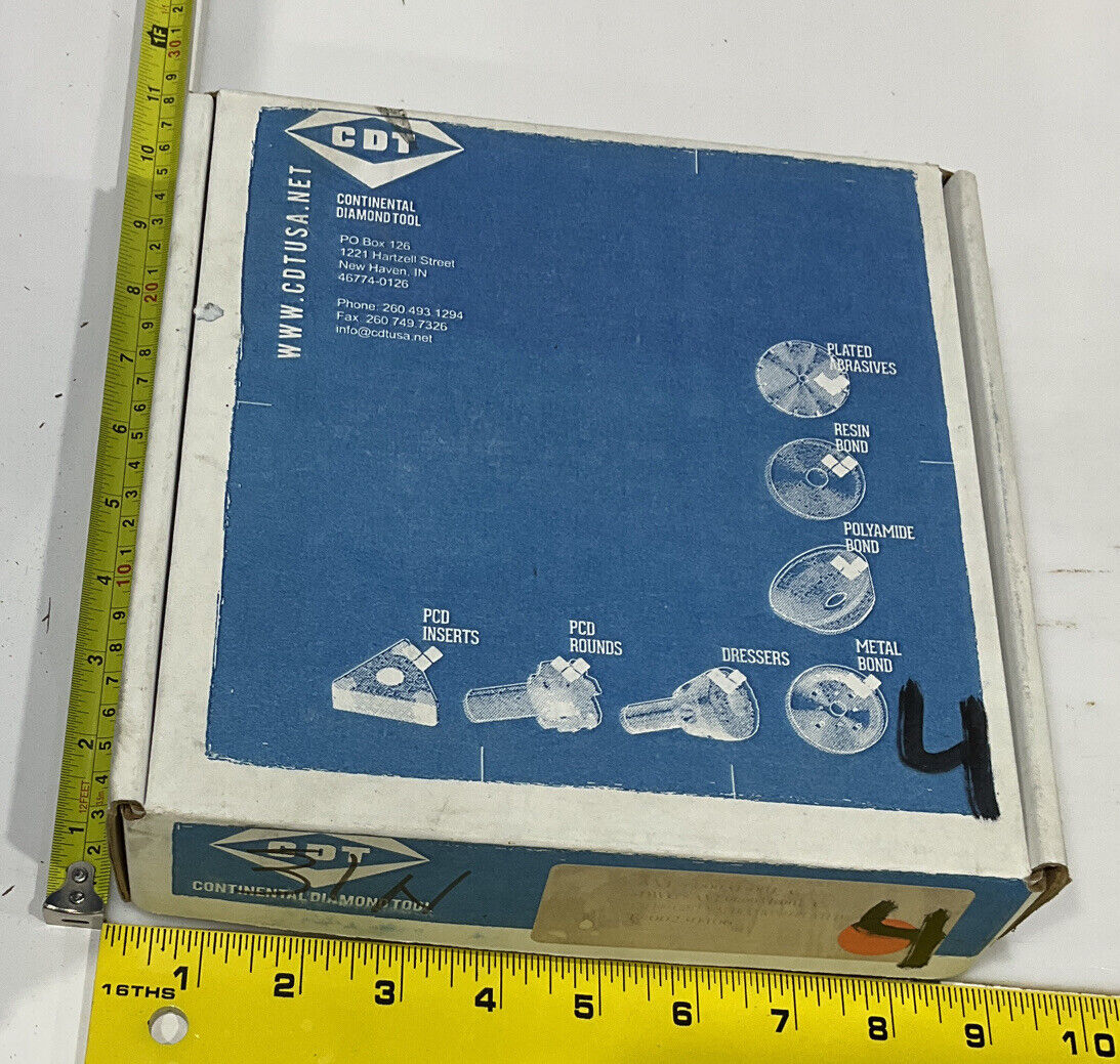 CONTINENTAL DIAMOND TOOL 230406 120/140 GRIT 5.795” DIAMETER GRINDING WHEEL 1"