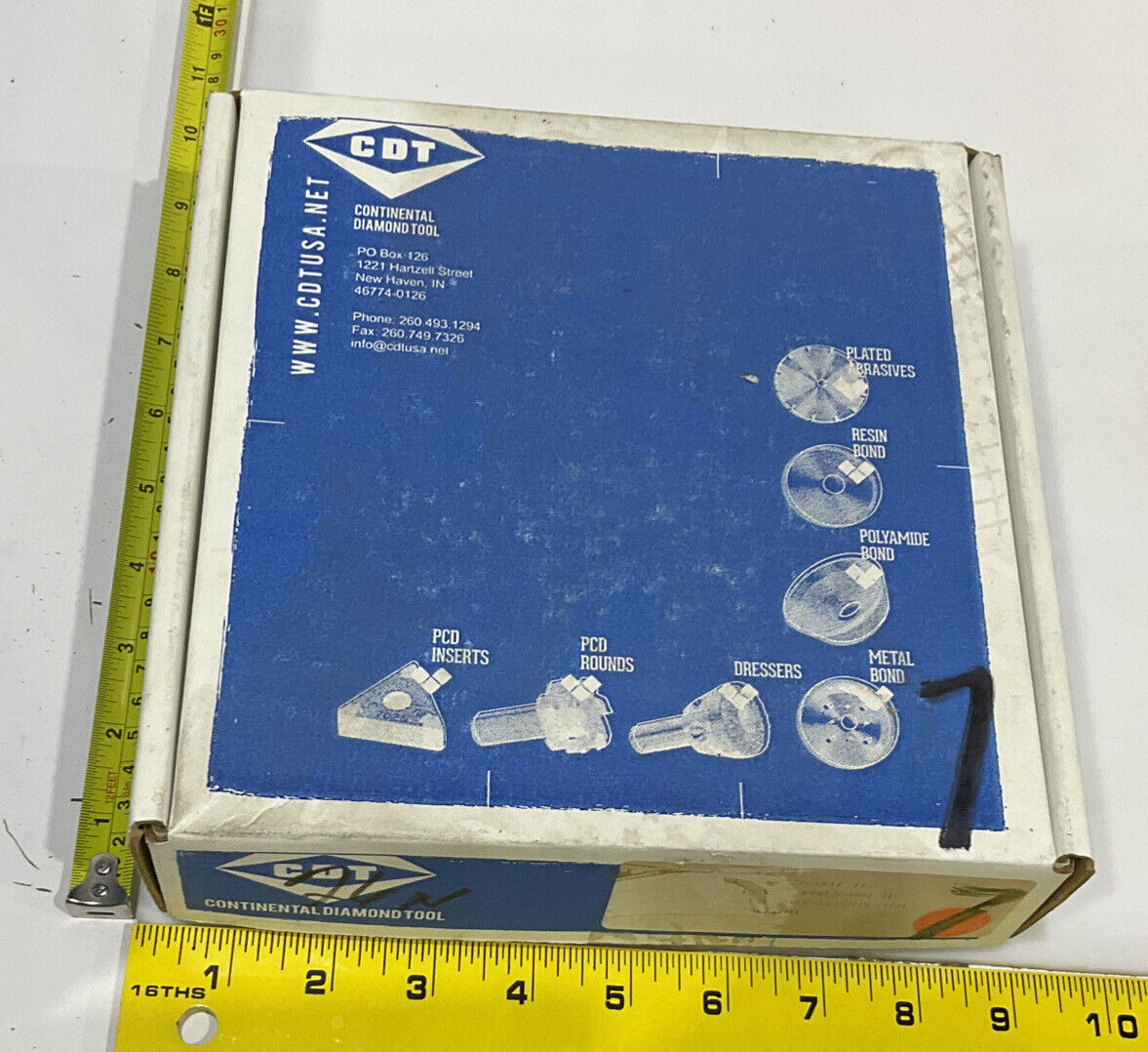 CONTINENTAL DIAMOND TOOL 230400 120/140 GRIT 5.795” DIAMETER GRINDING WHEEL