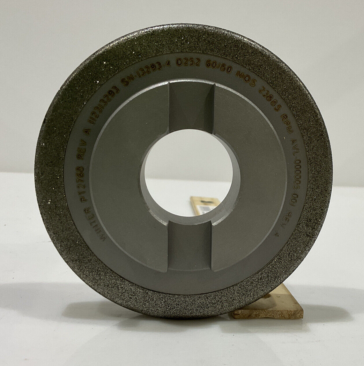 NORTON PT2768 GRIT 60/80 4” DIAMETER 1.26” BORE .571” GRINDING WHEEL