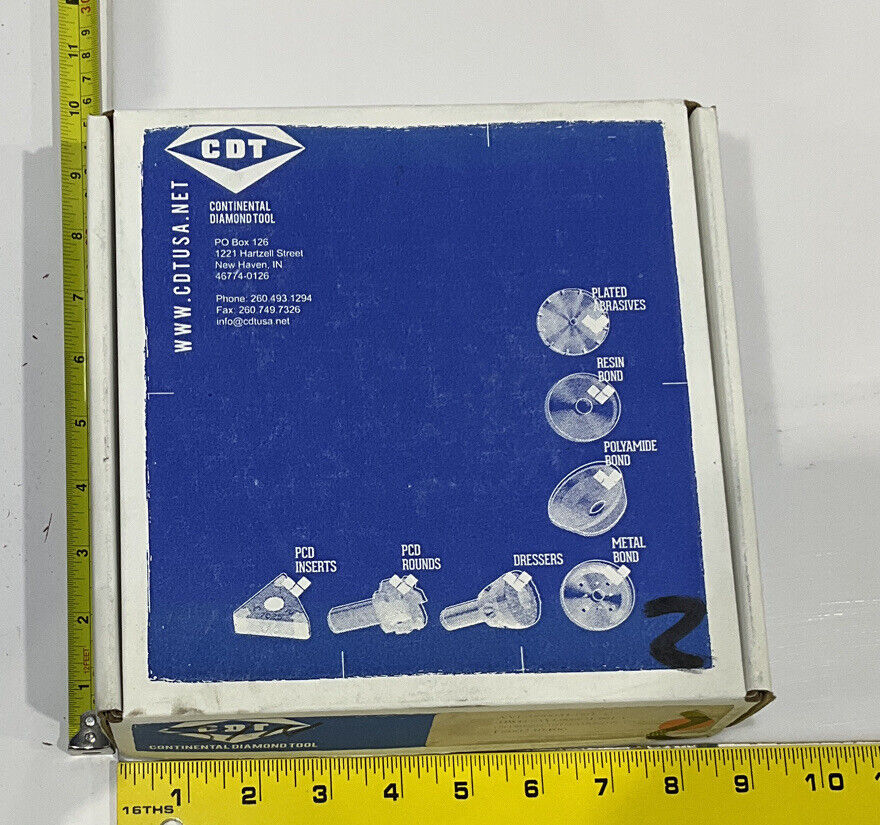 CONTINENTAL DIAMOND TOOL 230406 120/140 GRIT 5.795” DIAMETER GRINDING WHEEL 1"