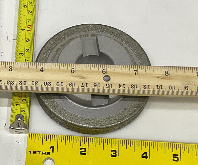 NORTON PT2768 GRIT 60/80 4” DIAMETER 1.26” BORE .571” GRINDING WHEEL