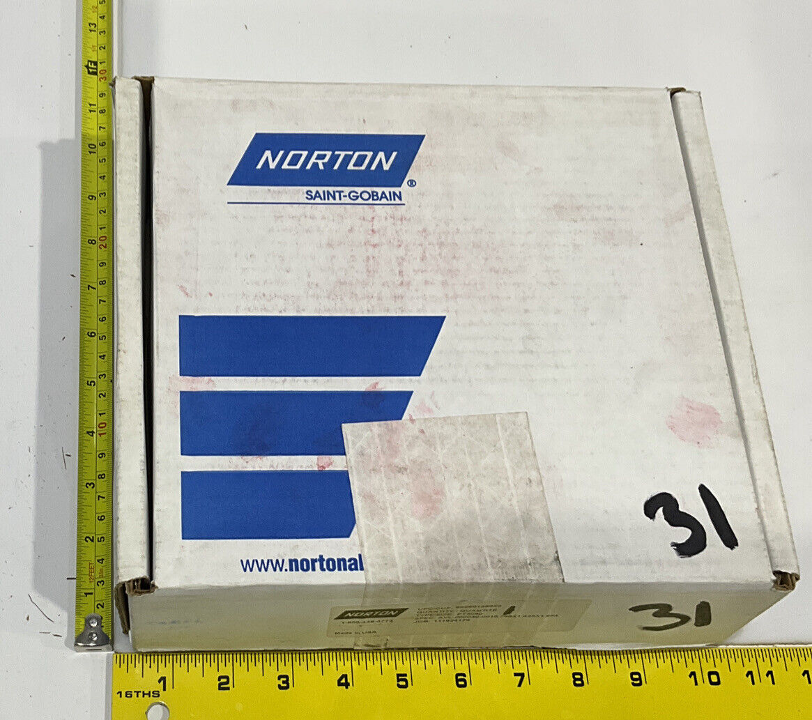 NORTON PT3090 60/80 GRIT 1.654” BORE 5.795” DIAMETER 1.00” WIDTH GRINDING WHEEL