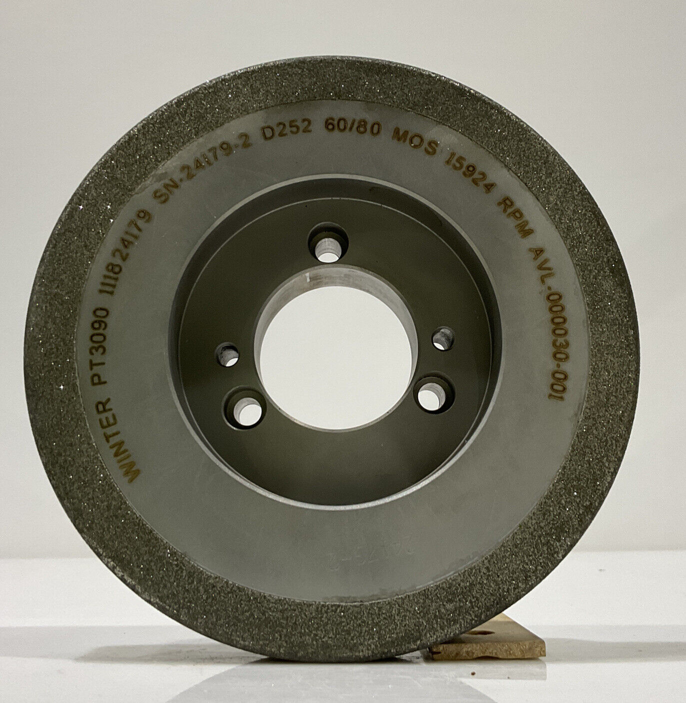 NORTON PT3090 GRIT 60/80 5.795” DIAMETER 1.654” BORE 1.00” GRINDING WHEEL