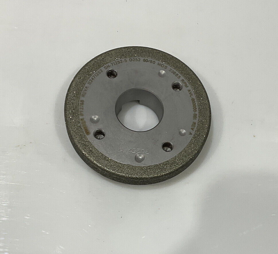 NORTON PT2768 GRIT 60/80 4.00” DIAMETER 1.26” BORE .571” GRINDING WHEEL