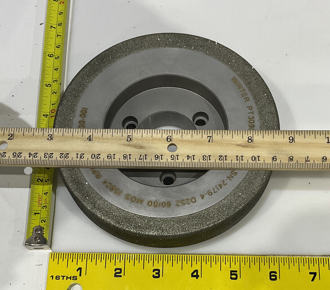 NORTON PT3090 GRIT 60/80 5.795” DIAMETER 1.654” BORE 1.00” GRINDING WHEEL