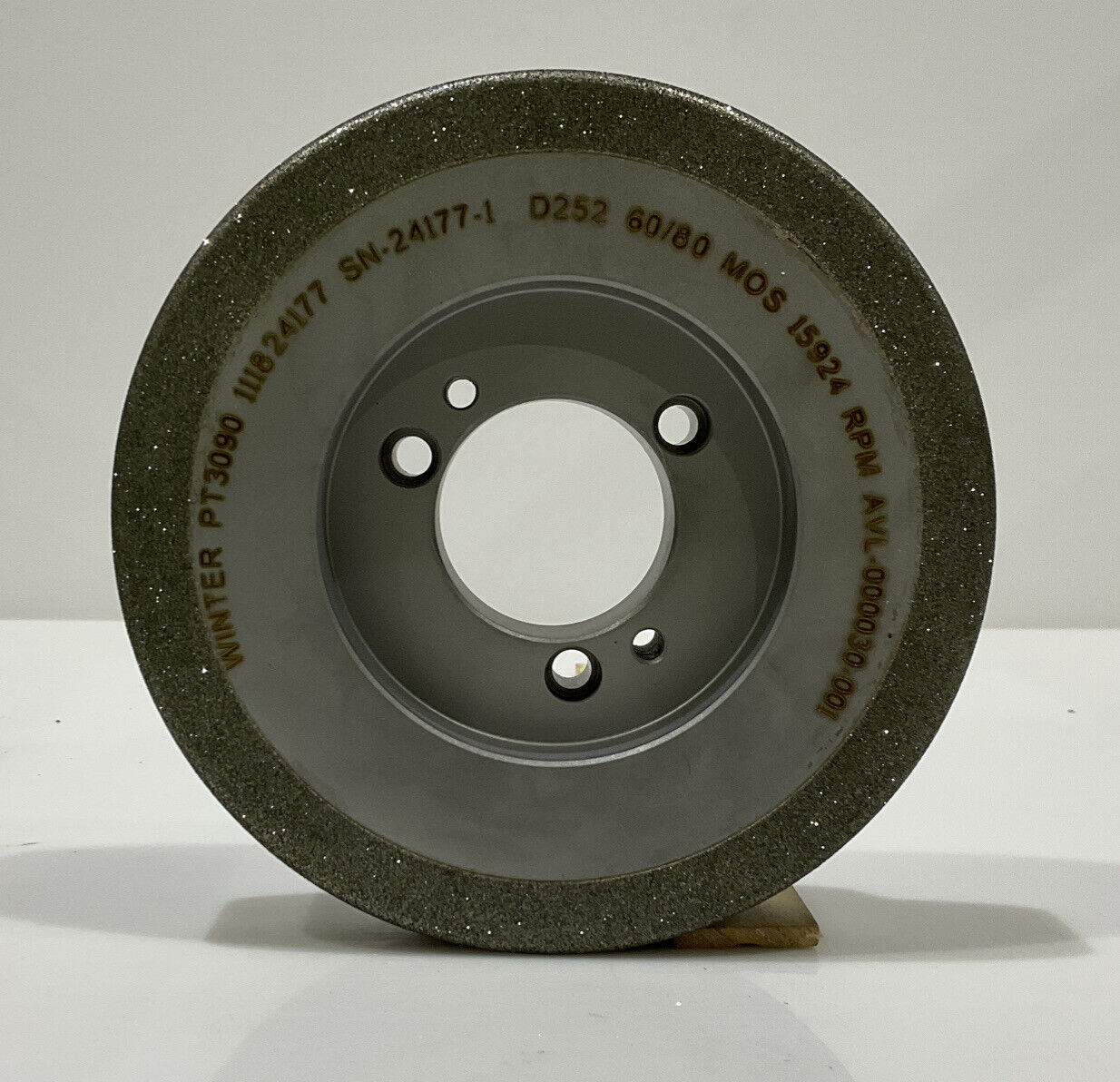 NORTON PT3090 GRIT 60/80 5.795” DIAMETER 1.654” BORE 1.00” GRINDING WHEEL