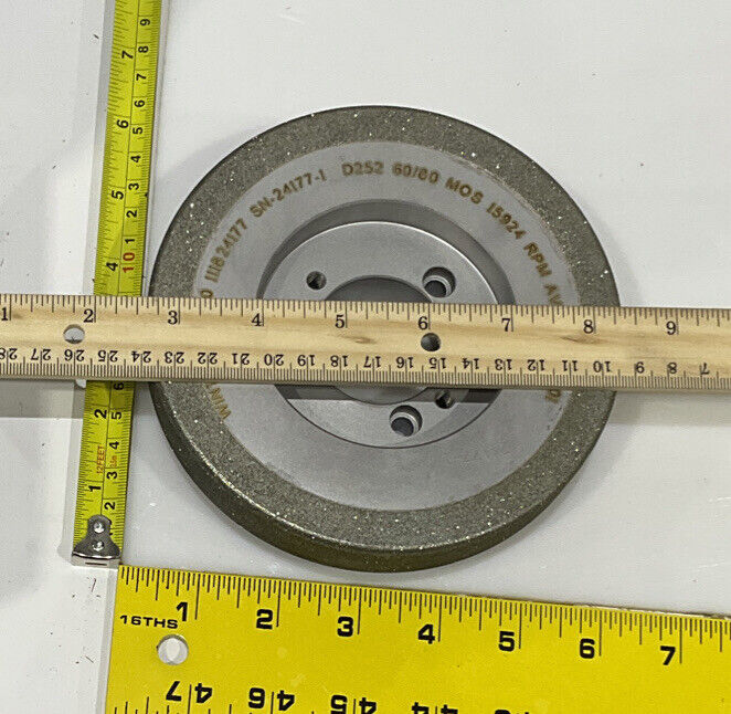 NORTON PT3090 GRIT 60/80 5.795” DIAMETER 1.654” BORE 1.00” GRINDING WHEEL