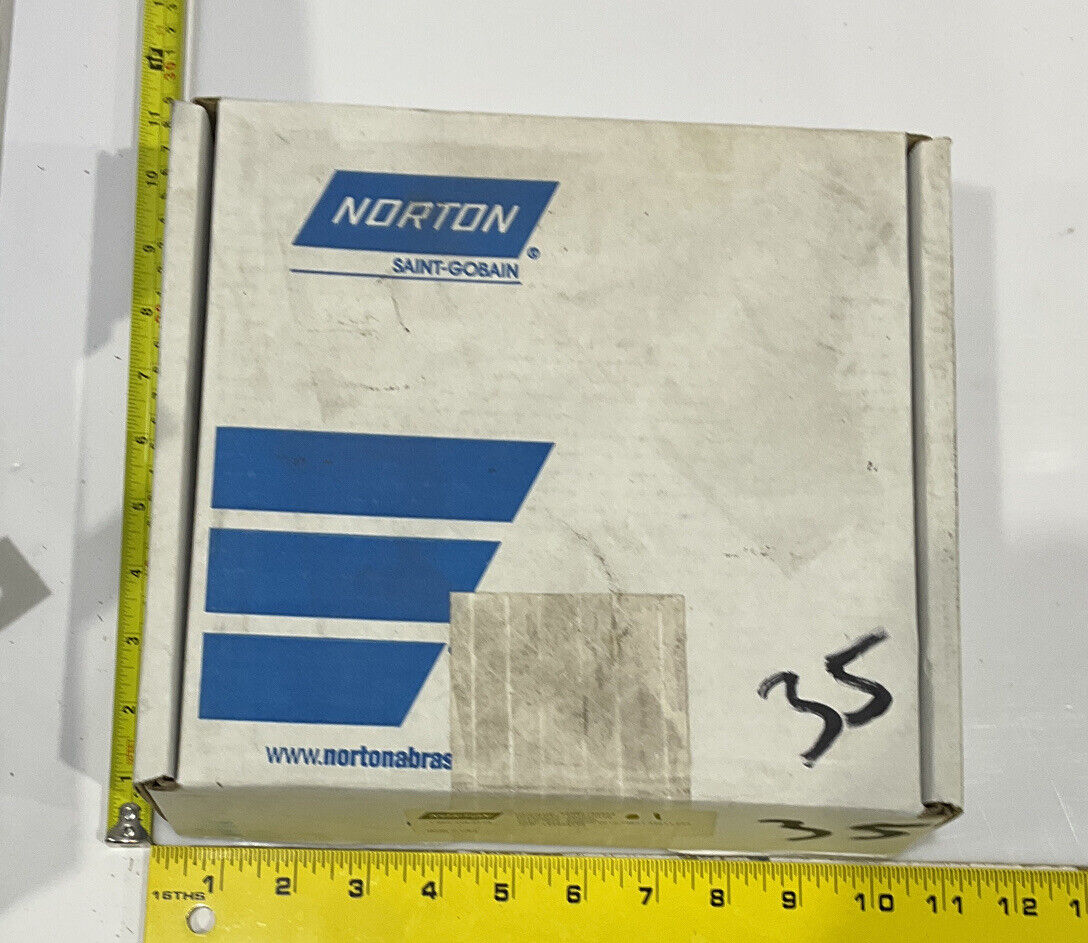 NORTON PT3090 GRIT 60/80 5.795” DIAMETER 1.654” BORE 1.00” GRINDING WHEEL