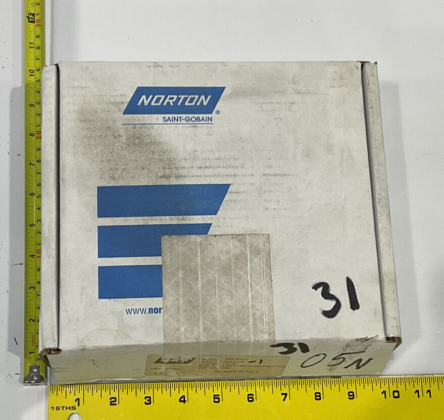 NORTON PT2768 GRIT 60/80 4.00” DIAMETER 1.26” BORE .571” GRINDING WHEEL