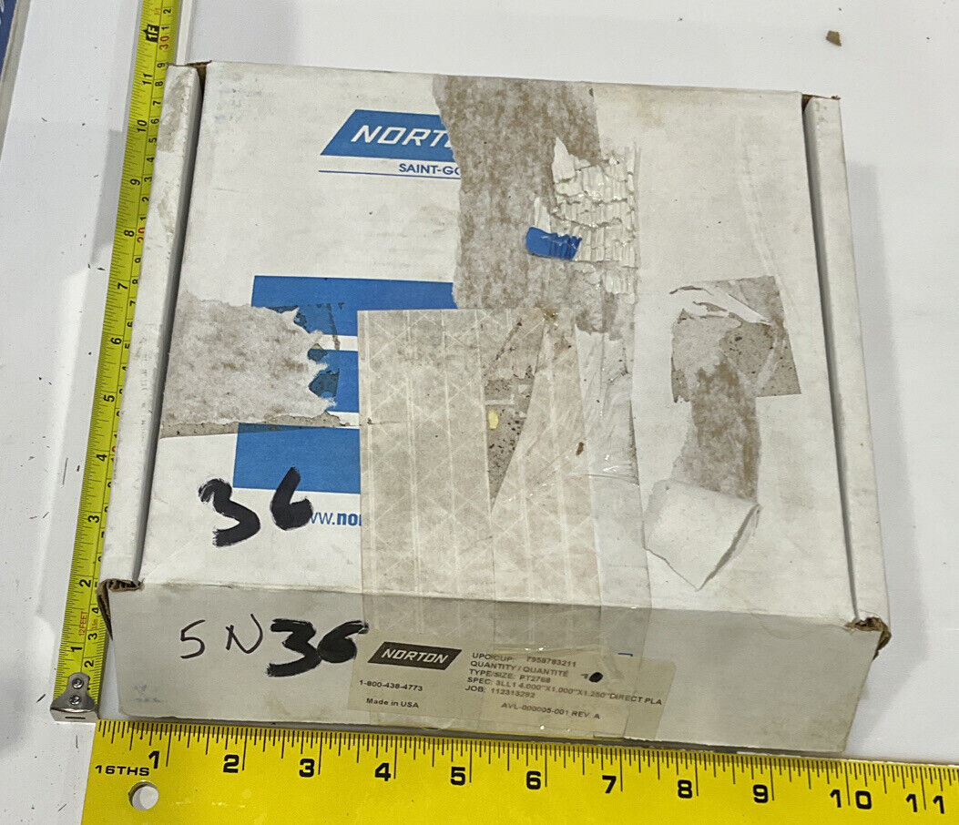 NORTON PT2768 GRIT 60/80 4.00” DIAMETER 1.26” BORE .571” DIAMOND GRINDING WHEEL